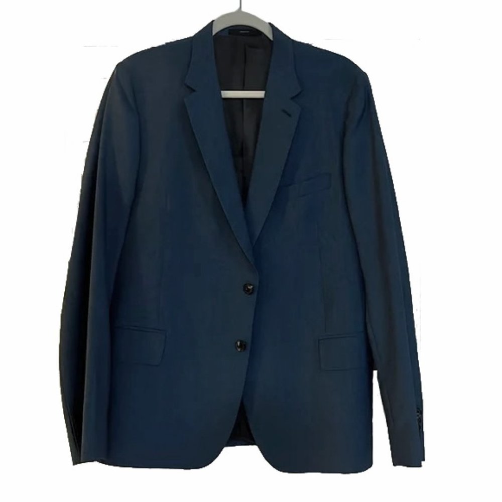NEW Paul Smith Sportcoat! e 54 US 44 Blue 2 Button Wool & Mohair ITALY